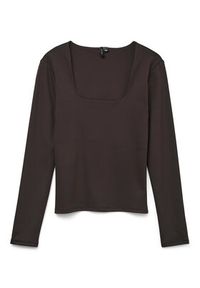 Vero Moda Bluzka Million 10334613 Brązowy Regular Fit. Kolor: brązowy. Materiał: syntetyk #8