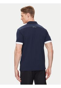 EA7 Emporio Armani Polo 3DPF26 PJ04Z 1554 Granatowy Regular Fit. Typ kołnierza: polo. Kolor: niebieski. Materiał: bawełna