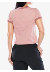 columbia - Koszulka bawełniana damska Columbia Rolling Bend Graphic Ringer Tee. Kolor: różowy. Materiał: bawełna