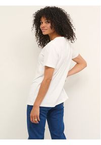 Kaffe T-Shirt Nia 10507087 Biały Regular Fit. Kolor: biały. Materiał: bawełna