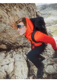 4f - 4F Bluza trekkingowa szybkoschnąca męska - pomarańczowa XL. Kolor: czerwony. Materiał: materiał #1