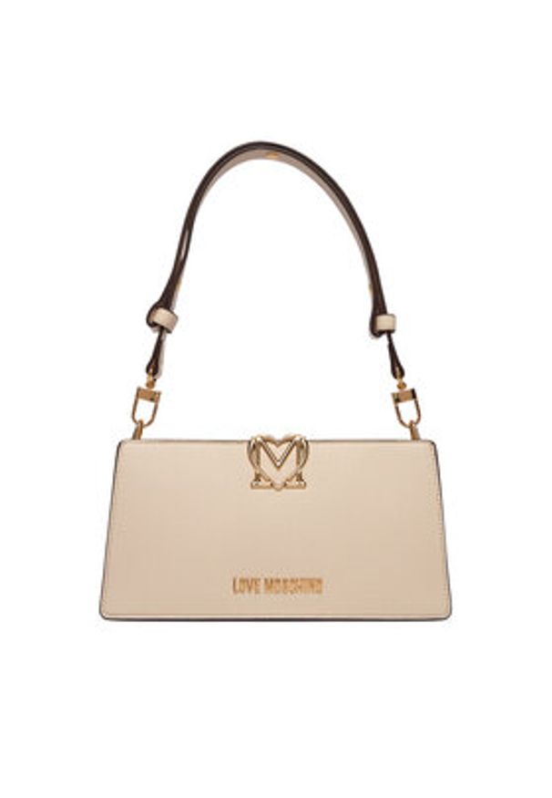 Love Moschino - LOVE MOSCHINO Torebka JC4128PP1OLM0110 Écru. Kolor: kremowy. Materiał: skórzane