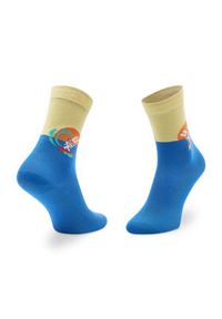 Happy-Socks - Happy Socks Skarpety Wysokie Dziecięce KSFB01-6300 Niebieski. Kolor: niebieski. Materiał: materiał #2