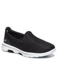 skechers - Skechers Półbuty Go Walk 5 15901/BKW Czarny. Kolor: czarny. Materiał: materiał #5