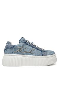 Karl Lagerfeld - KARL LAGERFELD Sneakersy KL42372S Niebieski. Kolor: niebieski. Materiał: materiał