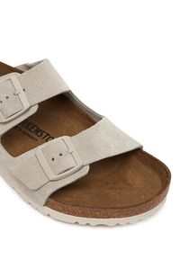 Birkenstock Klapki Arizona 1031638 Beżowy. Kolor: beżowy. Materiał: zamsz, skóra #6