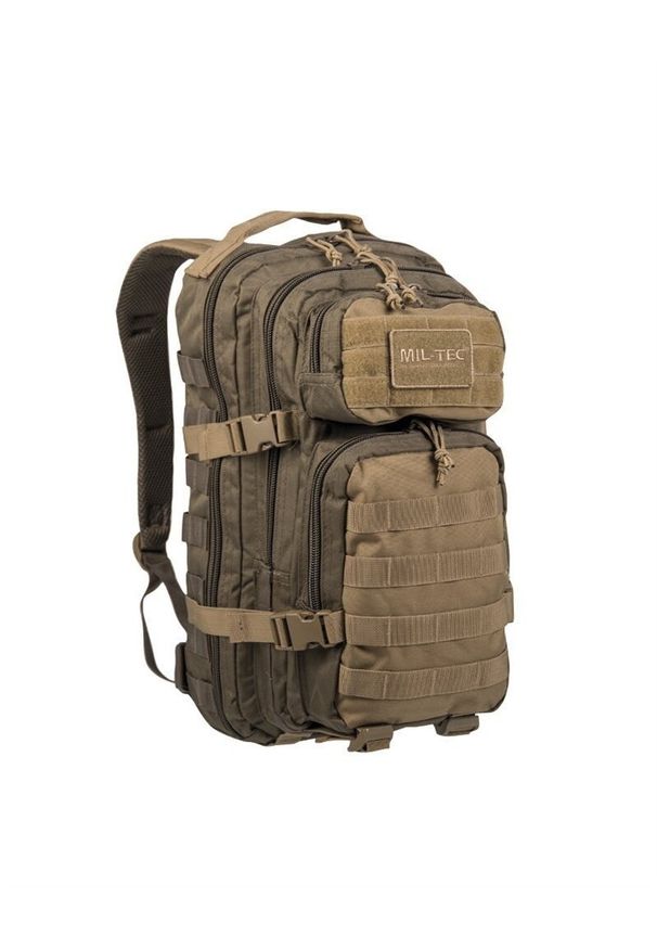 Plecak turystyczny Mil-Tec MilTec Plecak Assault 20L Green/Coyote - Wodoodporny i Wytrzymały