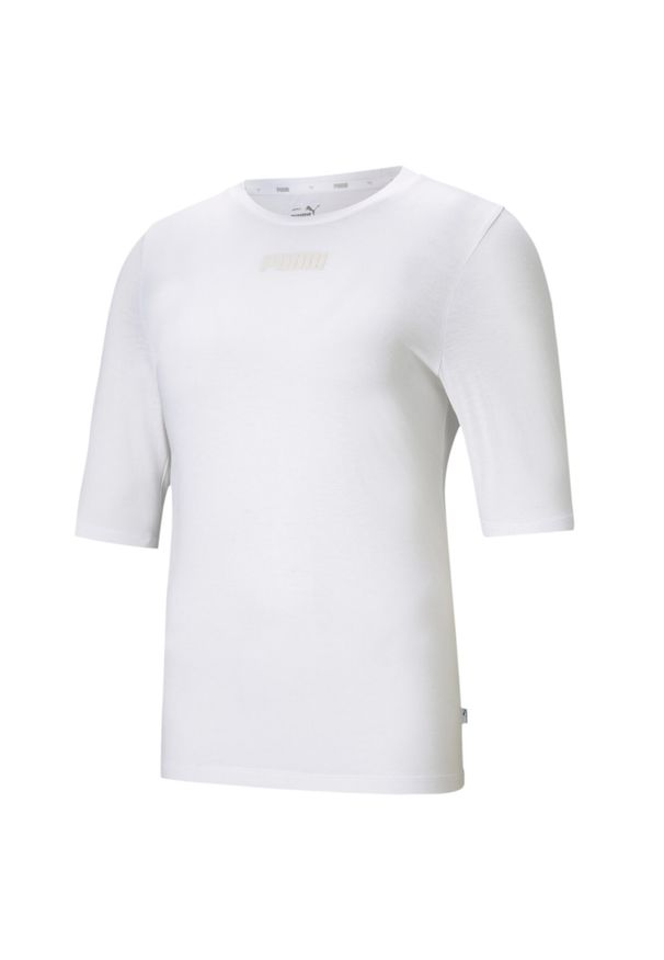 Koszulka damska Puma Modern Basics Tee biała. Kolor: biały