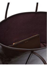 Calvin Klein Torebka Foil Logo Glossy Tote W/ Pouch LV04F3537G Brązowy. Kolor: brązowy. Materiał: skórzane #5