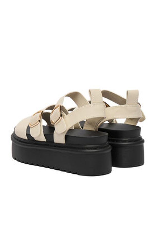 DeeZee Sandały CEO-HY632-1 Écru. Kolor: kremowy. Materiał: materiał