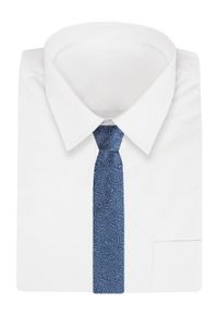 Męski Krawat - Alties - Orientalny Wzór, Kolor Niebieski. Kolor: niebieski. Materiał: tkanina. Styl: elegancki, wizytowy