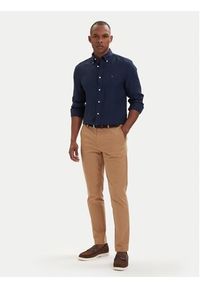 TOMMY HILFIGER - Tommy Hilfiger Koszula MW0MW41530 Granatowy Regular Fit. Kolor: niebieski. Materiał: len #3