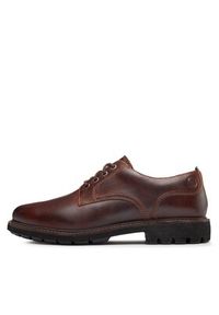 Clarks Półbuty Batcombe Tie 261734367 Brązowy. Kolor: brązowy. Materiał: skóra