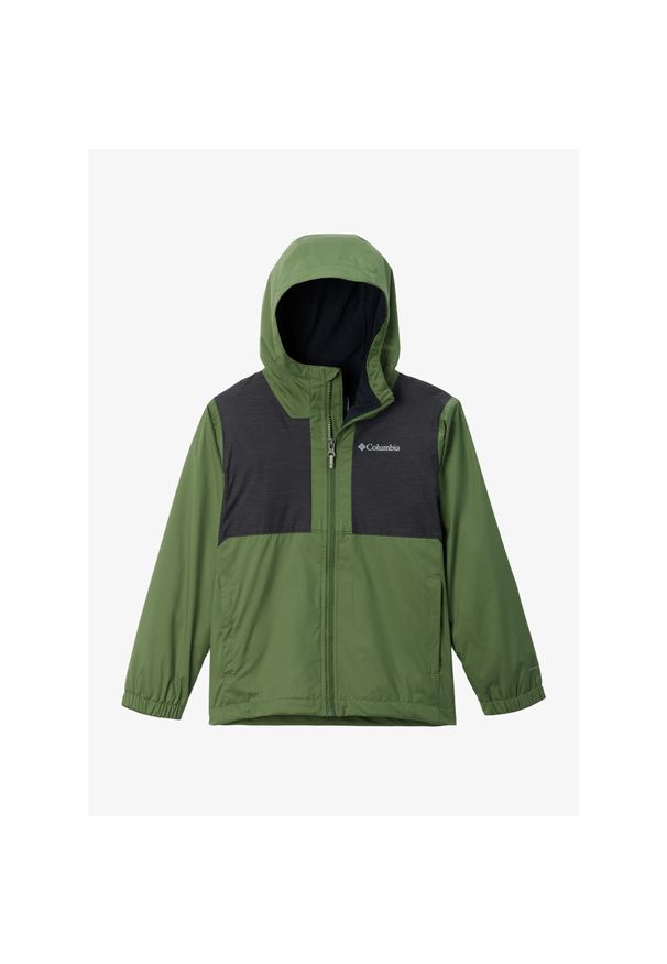 columbia - Kurtka przeciwdeszczowa chłopięca Columbia Rainy Trails Fleece Lined Jacket. Kolor: zielony