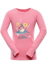 ZONE PERFECT - T-shirt Dziecięcy Nax Derano 104-110 z Miękkiej Bawełny z Kolorowym Nadrukiem. Kolor: wielokolorowy. Materiał: bawełna. Długość rękawa: długi rękaw. Długość: długie. Wzór: kolorowy, nadruk