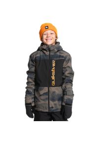 Quiksilver - Kurtka śnieżna dla Chłopcy SIDE HIT Brązowy. Kolor: brązowy. Materiał: poliester. Sezon: zima. Sport: narciarstwo