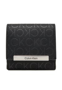 Calvin Klein Mały Portfel Damski K60K612443 Czarny. Kolor: czarny. Materiał: skóra