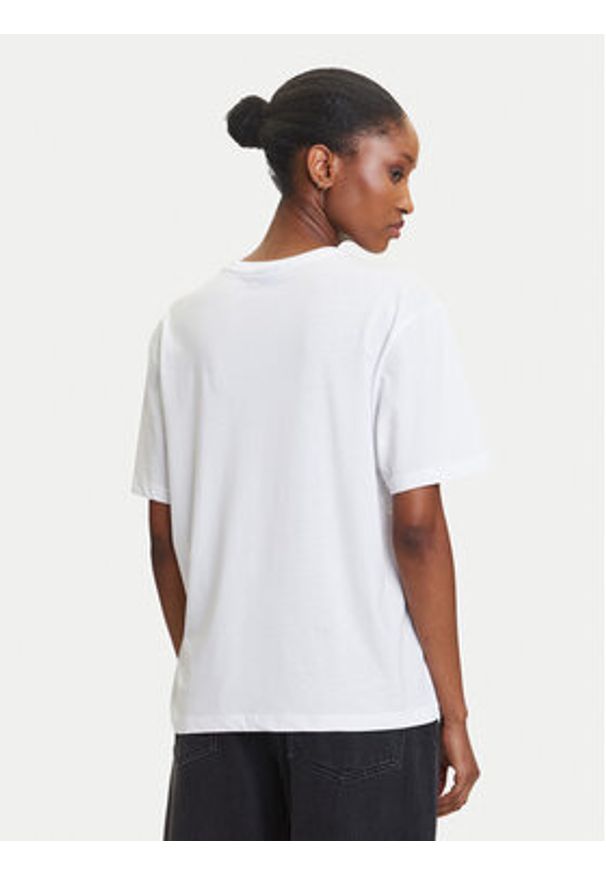Karl Lagerfeld Jeans T-Shirt A3W17039 Biały Regular Fit. Kolor: biały. Materiał: syntetyk