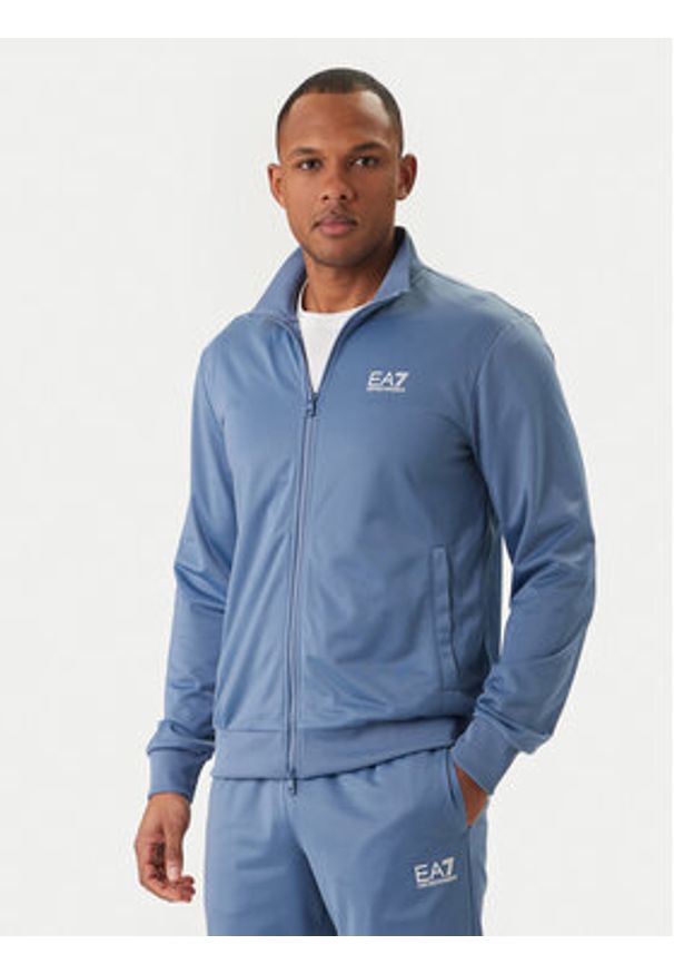 EA7 Emporio Armani Dres 8NPV65 PJHCZ UB064 Niebieski Regular Fit. Kolor: niebieski. Materiał: syntetyk
