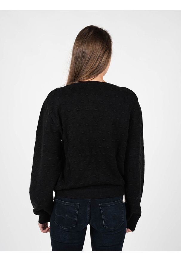 Silvian Heach Sweter | PGA22142MA | Kobieta | Czarny. Kolor: czarny. Materiał: poliester, wiskoza, nylon. Długość: krótkie. Wzór: aplikacja