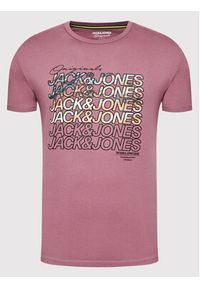 Jack & Jones - Jack&Jones T-Shirt Swirl 12193665 Różowy Regular Fit. Kolor: różowy. Materiał: bawełna