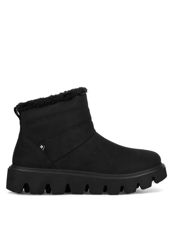 Rieker Revolution Lifestyle Botki W2070-00 Czarny. Kolor: czarny. Materiał: skóra
