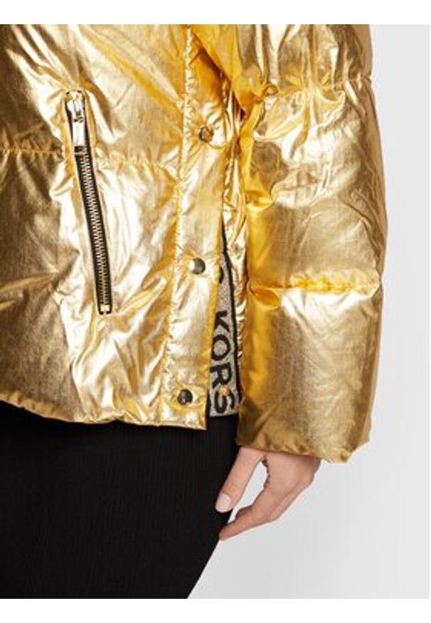 MICHAEL Michael Kors Kurtka puchowa MF2207977T Złoty Regular Fit. Kolor: złoty. Materiał: puch, bawełna