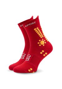 Compressport Skarpety wysokie unisex Pro Racing Socks v4.0 Trail XU00048B Czerwony. Kolor: czerwony. Materiał: materiał, poliamid
