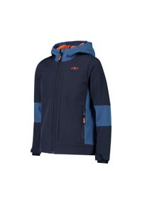 Kurtka dziecięca CMP Etherea. Kolor: niebieski. Materiał: softshell. Styl: sportowy