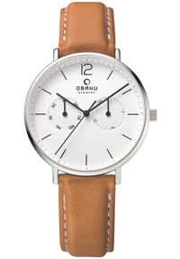 OBAKU - Zegarek męski Obaku Denmark V182GMCWRZ pomarańczowy. Kolor: pomarańczowy #1