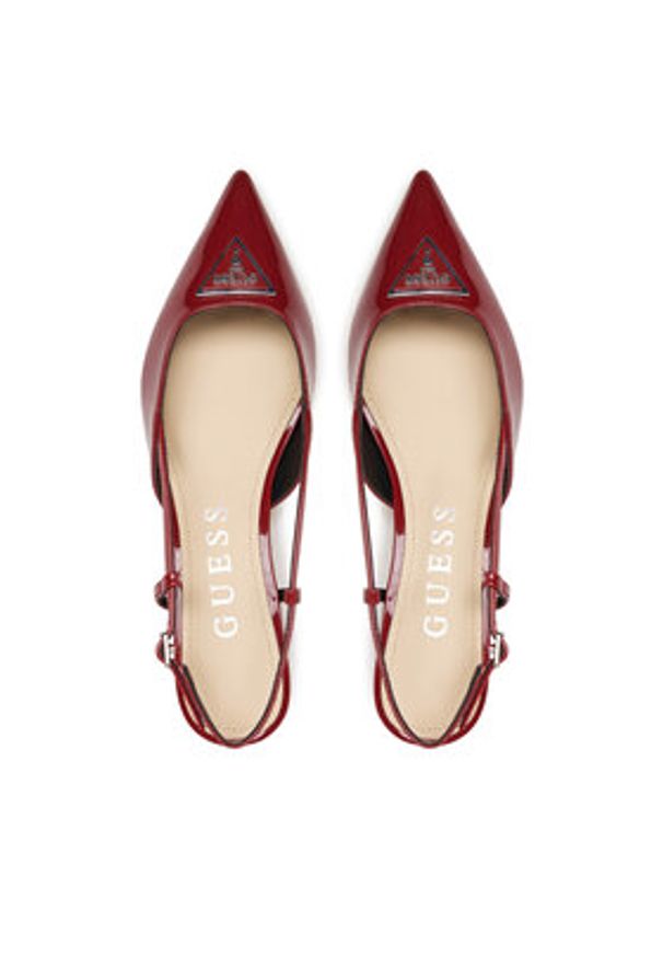 Guess Sandały FLPJSS PAF05 Czerwony. Kolor: czerwony. Materiał: skóra