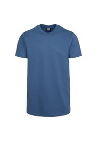 Urban Classics - Męska Podstawowa Koszulka Gładka. Kolor: niebieski. Wzór: gładki. Sport: turystyka piesza #1