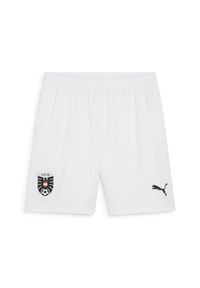 Puma - Męska replika spodenek piłkarskich reprezentacji Austrii PUMA White Black. Kolor: czarny, biały, wielokolorowy. Sport: piłka nożna