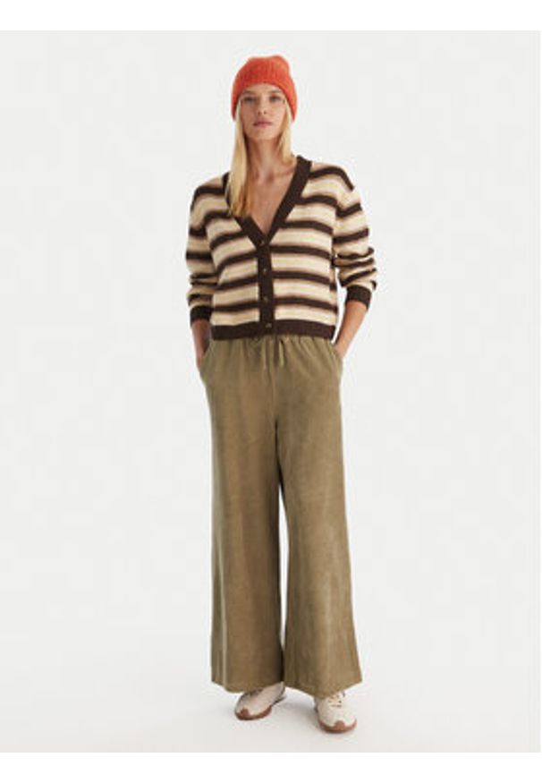 Quiksilver Kardigan Bukit EQWSW03030 Brązowy Regular Fit. Kolor: brązowy. Materiał: syntetyk