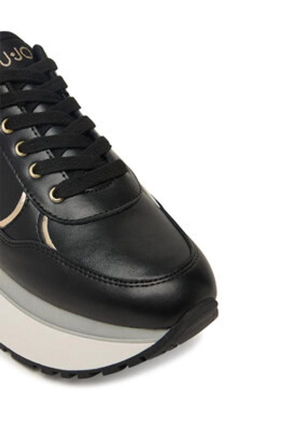 Liu Jo Sneakersy Plus 01 BF5011 P0102 Czarny. Kolor: czarny. Materiał: skóra