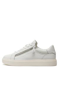 Calvin Klein Sneakersy Low Top Lace Up W/Zip HM0HM01475 Biały. Kolor: biały #5