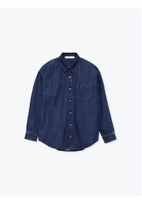 Americanos Koszula jeansowa Unisex Michigan Granatowy Oversize. Kolor: niebieski. Materiał: bawełna #2