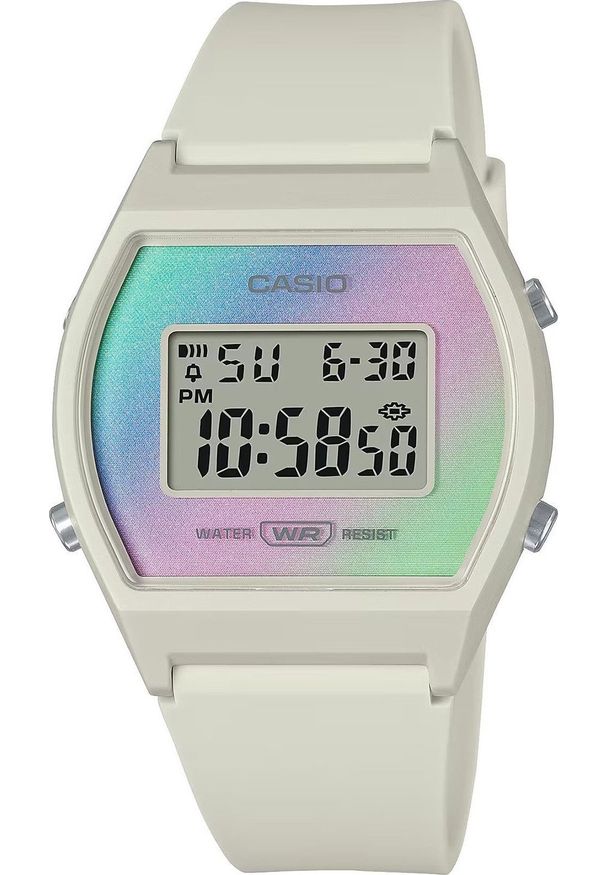 Zegarek Casio Zegarek damski Casio LW-205H-8AEF biały. Kolor: biały