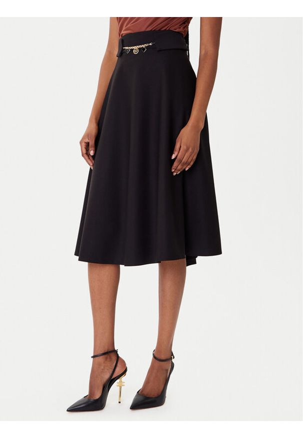 Rinascimento Spódnica trapezowa CFC0126216003 Czarny Regular Fit. Kolor: czarny. Materiał: syntetyk
