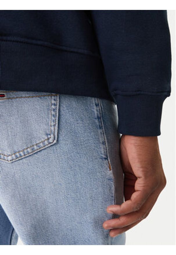 Tommy Jeans Bluza DM0DM20249 Granatowy Regular Fit. Kolor: niebieski. Materiał: bawełna