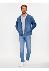 Lee Kurtka jeansowa 112341637 Niebieski Regular Fit. Kolor: niebieski. Materiał: bawełna, jeans