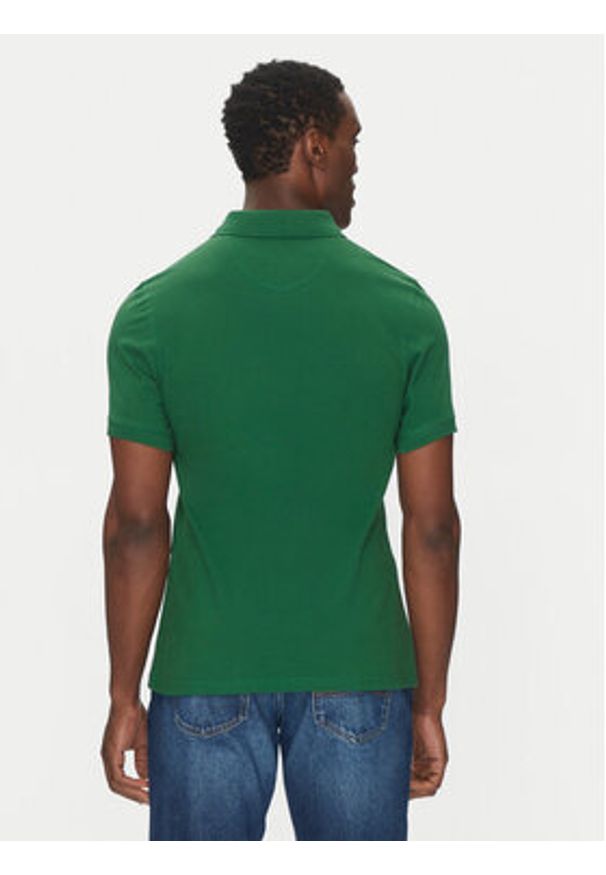Barbour Polo Original Sports MML0358OL72 Zielony Tailored Fit. Typ kołnierza: polo. Kolor: zielony. Materiał: bawełna