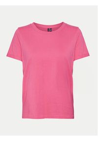 Vero Moda T-Shirt Paula 10243889 Różowy Regular Fit. Kolor: różowy. Materiał: bawełna #6