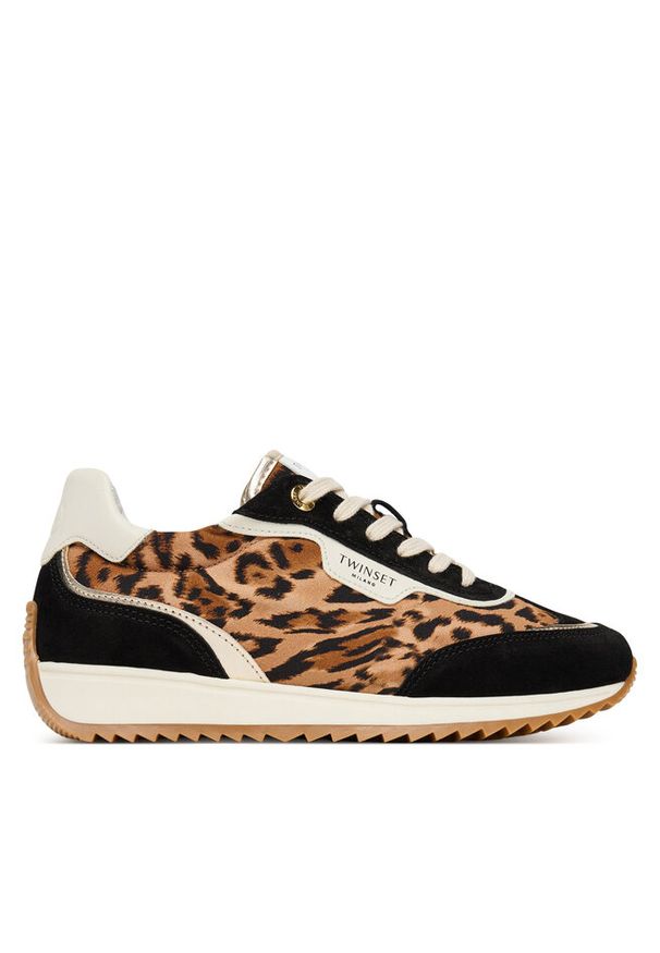TwinSet - Sneakersy TWINSET. Kolor: brązowy