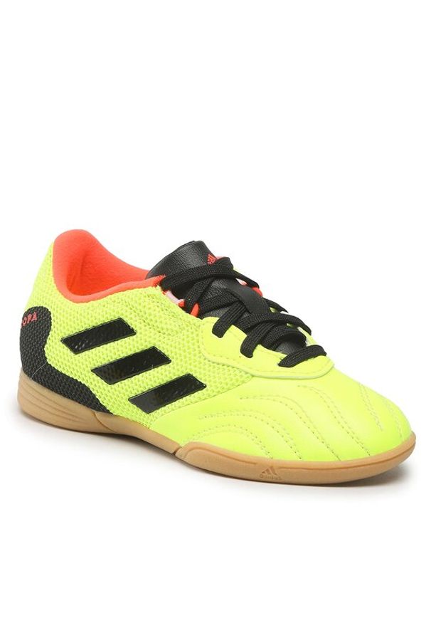 Adidas - adidas Buty Copa Sense.3 In Sala J GZ1382 Żółty. Kolor: żółty. Materiał: materiał