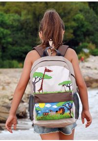 Hugger Plecak tornister dla dzieci Hugger, Let's Go! - Large, wiek 6-9 lat, wzór Safari