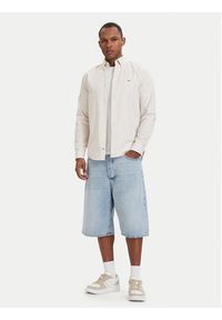 Tommy Jeans Koszula DM0DM21298 Beżowy jasny Regular Fit. Kolor: beżowy. Materiał: bawełna #4