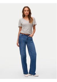 Vero Moda Bluzka Gina 10325611 Beżowy Regular Fit. Kolor: beżowy. Materiał: wiskoza #3