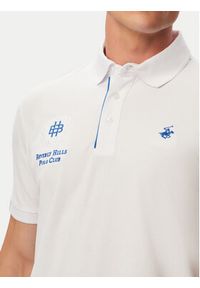 Beverly Hills Polo Club Polo P-SS26M-P2770 Biały Regular Fit. Typ kołnierza: polo. Kolor: biały. Materiał: bawełna #4