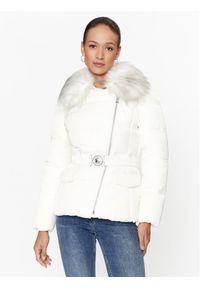 Guess Kurtka zimowa W3BL27 WFQW2 Écru Regular Fit. Materiał: syntetyk. Sezon: zima